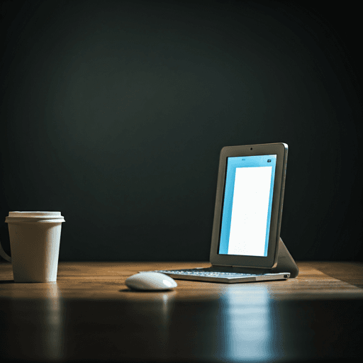 Modern high-end recruiter office with clean glass partitions, natural oak desks, designer lighting, and a focused professional atmosphere in soft daylight